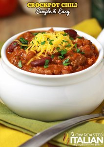 Slow Cooker Chili for a Party