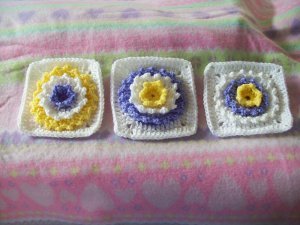 3D Sunshine Granny Square