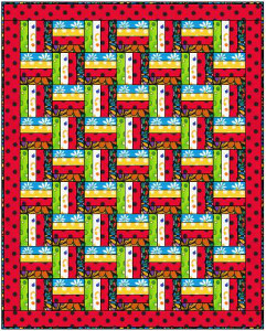 Dizzy Lizzy Rail Fence Quilt