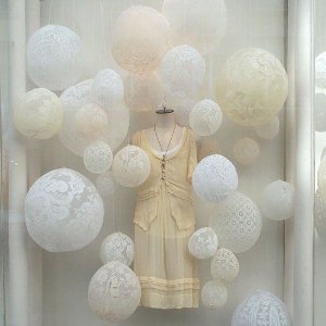 Papier Mache Lace Balloons