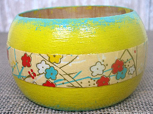 Colorful Mod Podge Bangle