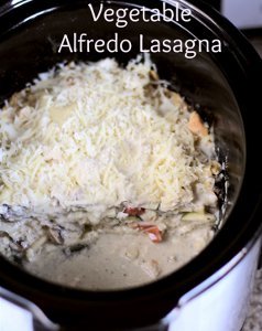 Chicken and Vegetable Alfredo Lasagna