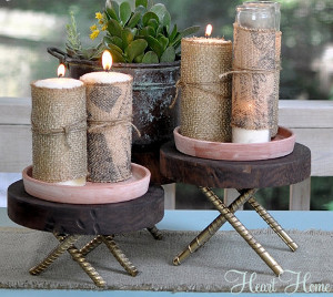 Forever Classic Burlap Candles