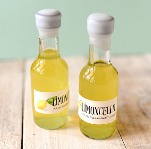 Lemonelo Flavorful Miniature Limoncello Favor | AllFreeDIYWeddings.com