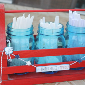 Crazy for America Mason Jars