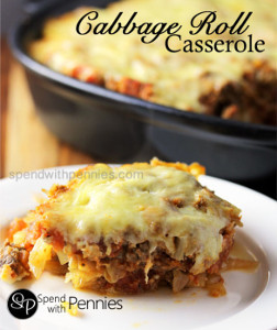Beef and Pork Cabbage Roll Casserole