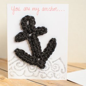 Nautical Crochet Anchor Applique