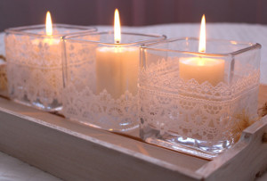 Romantic Lace Candle Holders
