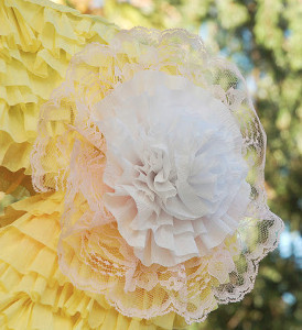 Fabulously Ruffled Crepe Paper Monogram