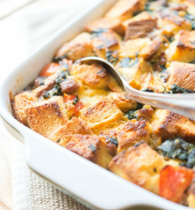 Make-Ahead Sausage and Spinach Breakfast Casserole