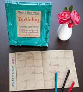 Free Printable Unforgettable Birthday Guestbook