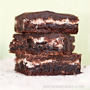 Homemade Peppermint Patty Brownies