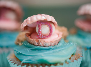 Under the Sea Shell Cupcake Topper