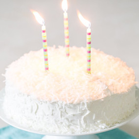 Magic Coconut Birthday Cake