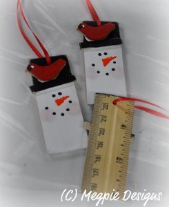 School Room Snowmen Ornaments