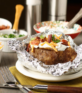 Genius Slow Cooker Baked Potatoes