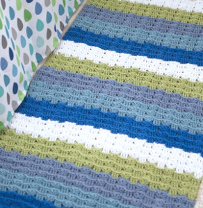 Welcoming Wavy Crochet Rug