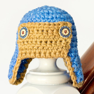 Baby Pilot's Crochet Hat
