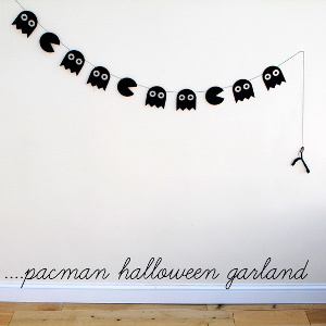 Printable Pac-Man Halloween Garland