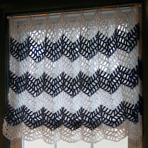 Chevron Crochet Curtains