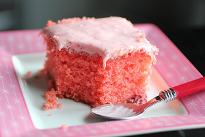Summer Strawberry Cake Mix Cake