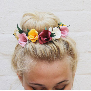 Flower Child Wedding Hairstyle