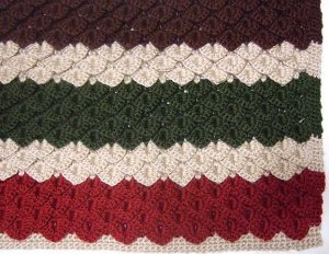 Crocodile Stitch Crochet Afghan