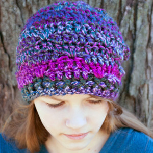 One Skein Crochet Slouchy Beanie