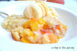 Perfectly Easy Peach Cobbler