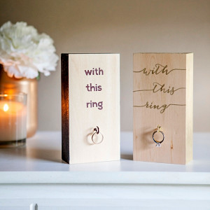 To Have and To Hold Wedding Ring Holder