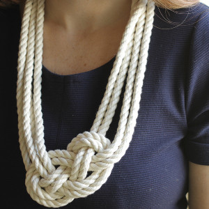 Charming and Sweet Nautical Knot Necklace