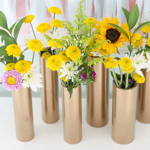 Recycled Gold Flower Vase Tutorial