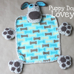 Puppy Dog Crochet Baby Blanket