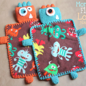 Monster Lovey Crochet Blanket