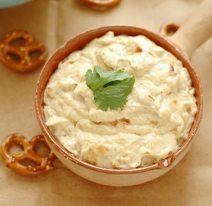 Caramelized Onion and Asiago Beer Dip