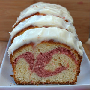Copycat Starbucks Raspberry Swirl Pound Cake