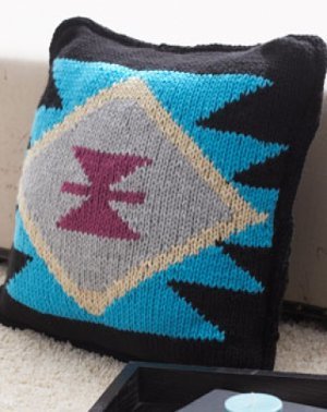 Aztec Inspired Knit Pillow