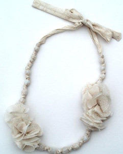 Fresh Fabric Flower Necklace