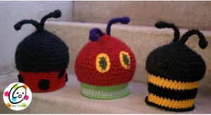 Cute as a Bug Crochet Hats