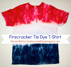 Patriotic Firecracker Tie Dye T-Shirt