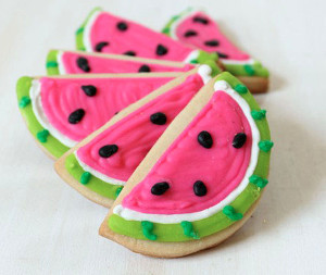 Sweet Watermelon Cookies