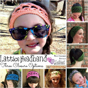 Lattice Pattern Crochet Headband
