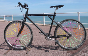 Colorful Bike Wheel Art