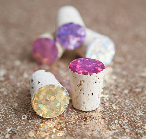 DIY Glitter Wine Stoppers