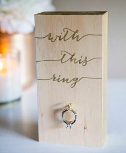 DIY Shabby Chic Wedding Ring Holders