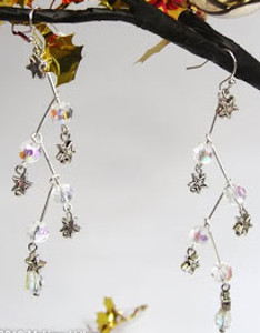 Crystal Christmas Star Earrings