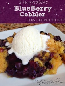 Thrifty 3-Ingredient Blueberry Cobbler