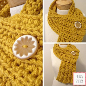 60 Minute Ribbed Crochet Scarf