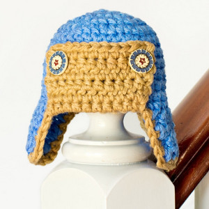 Aviator Crochet Baby Hat