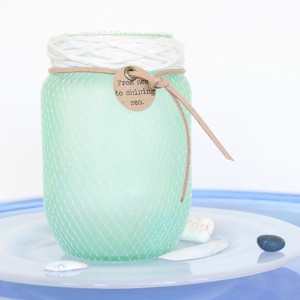 Simple Seafoam Mason Jars